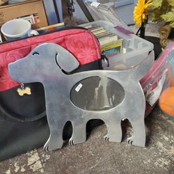 Large Aluminum Big Dog Picture Frame 