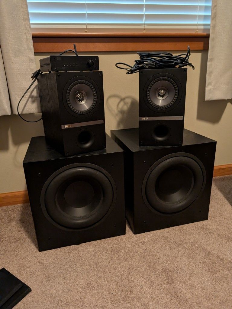 KEF, Polk, OSD Home Audio System (2 Speaker, 2 Sub, Receiver)