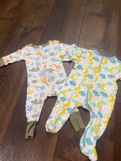 Lot of 2 boys sleepers size 6/9 months by kids headquarters #21