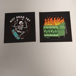 2020 Not Dead Yet stickers
Skeleton skateboard. Brand new. Skull
