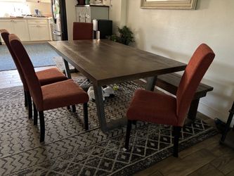 Wooden dinner table