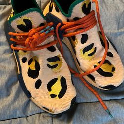 adidas Pharrell x NMD Human Race HP3221 Animal Print Pulse Amber Size 12 M  NWT