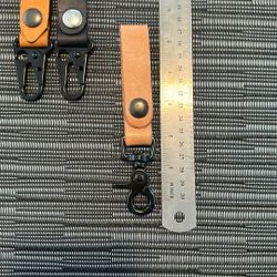 Leather Belt Loop Keychain 