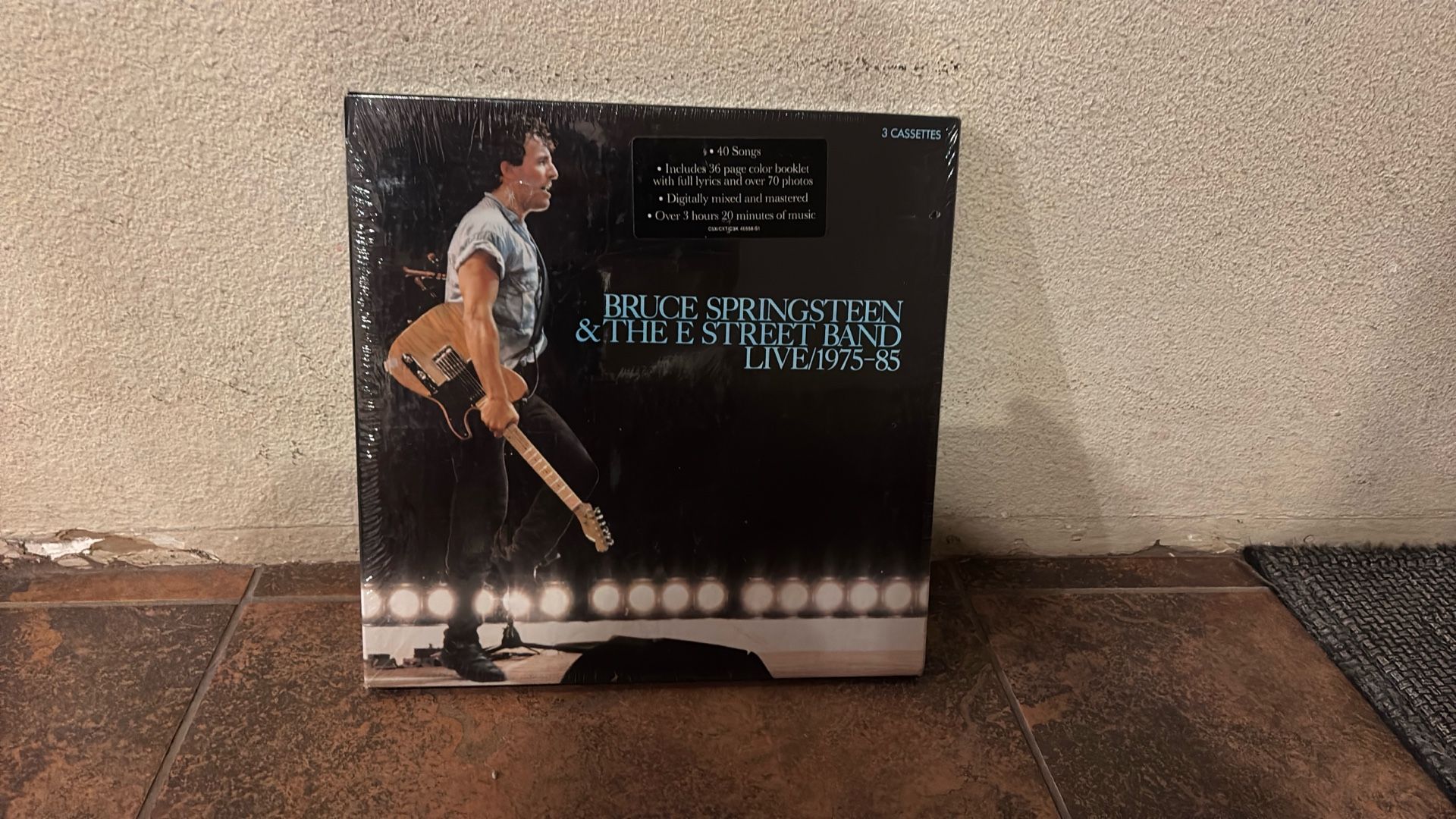 Bruce Springsteen  3 Cassette Bundle With Photos