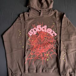 Sp5der Web Hoodie Brown