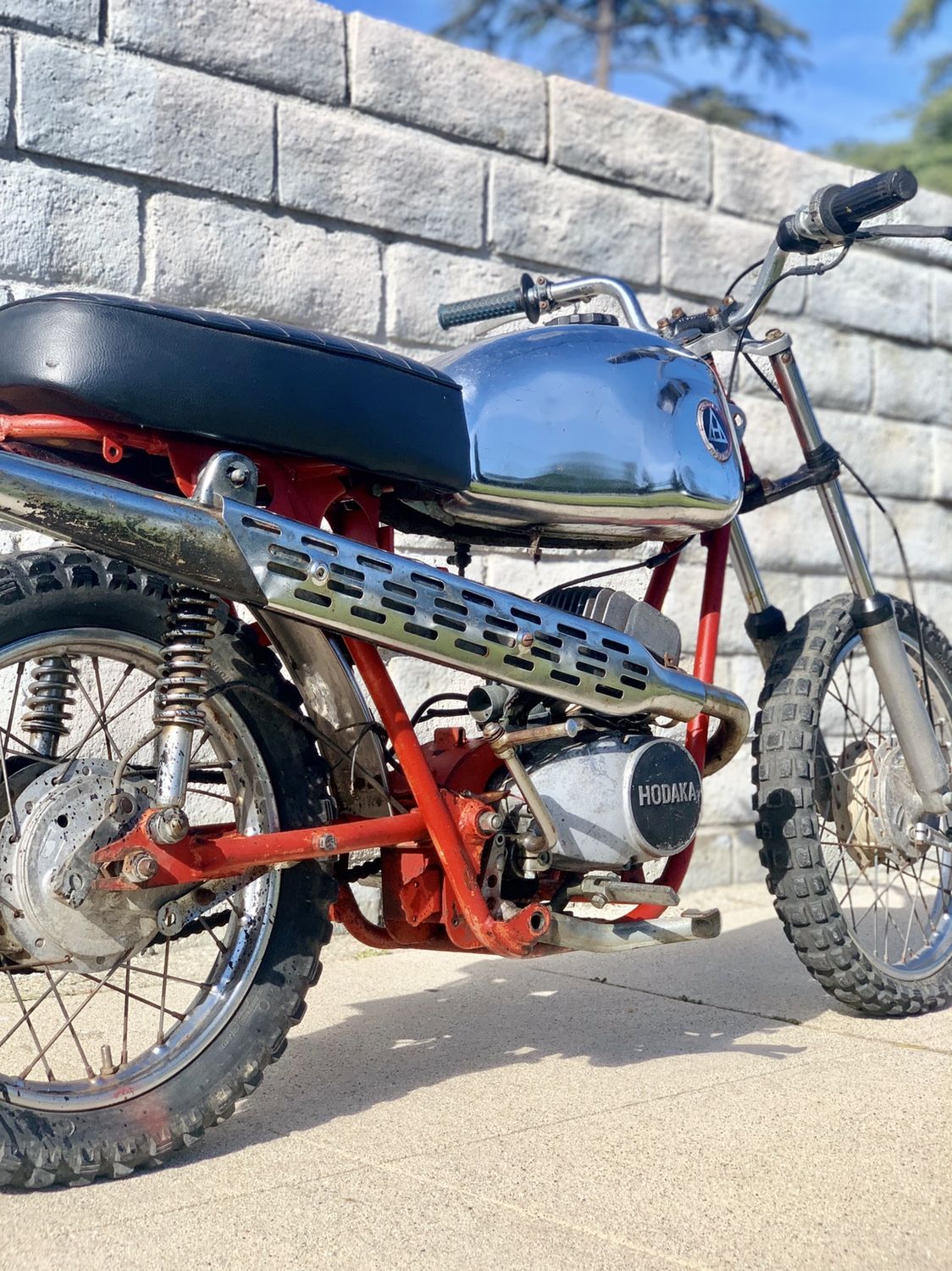 Vintage 1971 Hodaka Ace 90 Super Rat MX Motorcycle