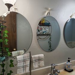 Set Of Three Beveled Mirrors