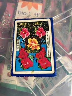 Vintage Souvenir of Hawaii Hibiscus Playing Cards - Good Condition
