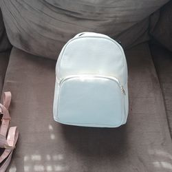 White Backpack Purse