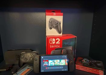 Nintendo Switch 2 Console 256GB Black w/ Blue & Orange Joy-Con, Dock, HDMI