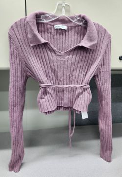 Aster Collared Cropped Top Size Large