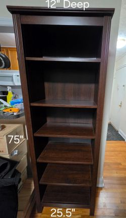 Brown bookcase