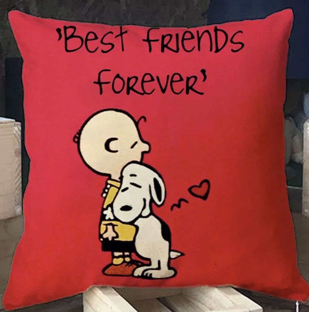 Decorative Pillow Charlie and Snoopy BFF