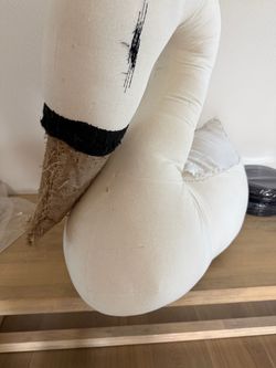 Stuffed pottery barn swan