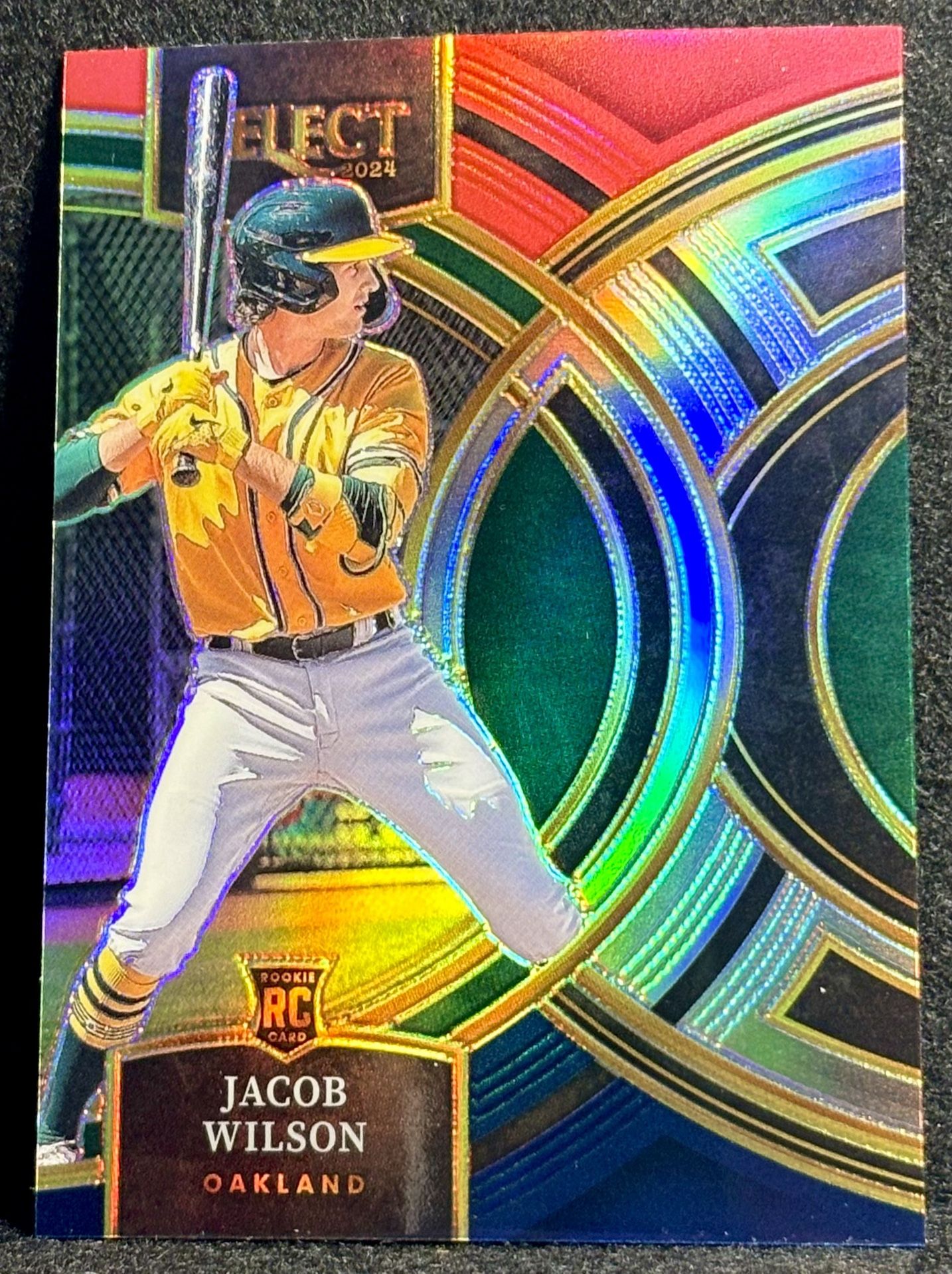 2024 Panini Select Jacob Wilson Premiere Tri-Color Prizm RC #86