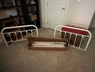 White Bed frame  -Twin