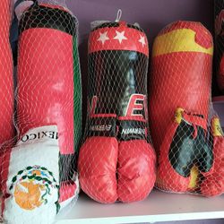 Small Punching Bags $20 Each Located In Palmdale California 16 Lb Comes With Gloves
