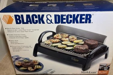 Vintage Black And Decker Electric Indoor Grill Griddle SizzleLean IG160