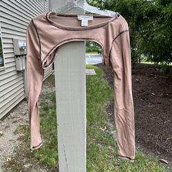 No comment girls crop top long sleeve
