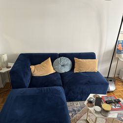 Blue Allmodern Modular Sectional Couch For Sale!