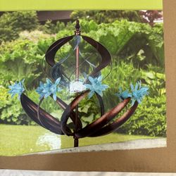 Spiral Wind Mill Spinner Kinetic Lawn Garden Decor  Yard Art Ornamet 90ln