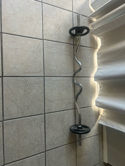 Curling Bar plus 10 pounds weight