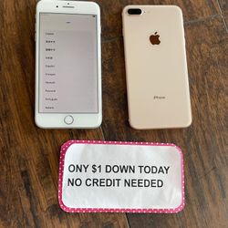 Apple iPhone 8 Plus Unlocked - PAYMENTS AVAILABLE With $1 DOWN - NO CREDIT NEEDED