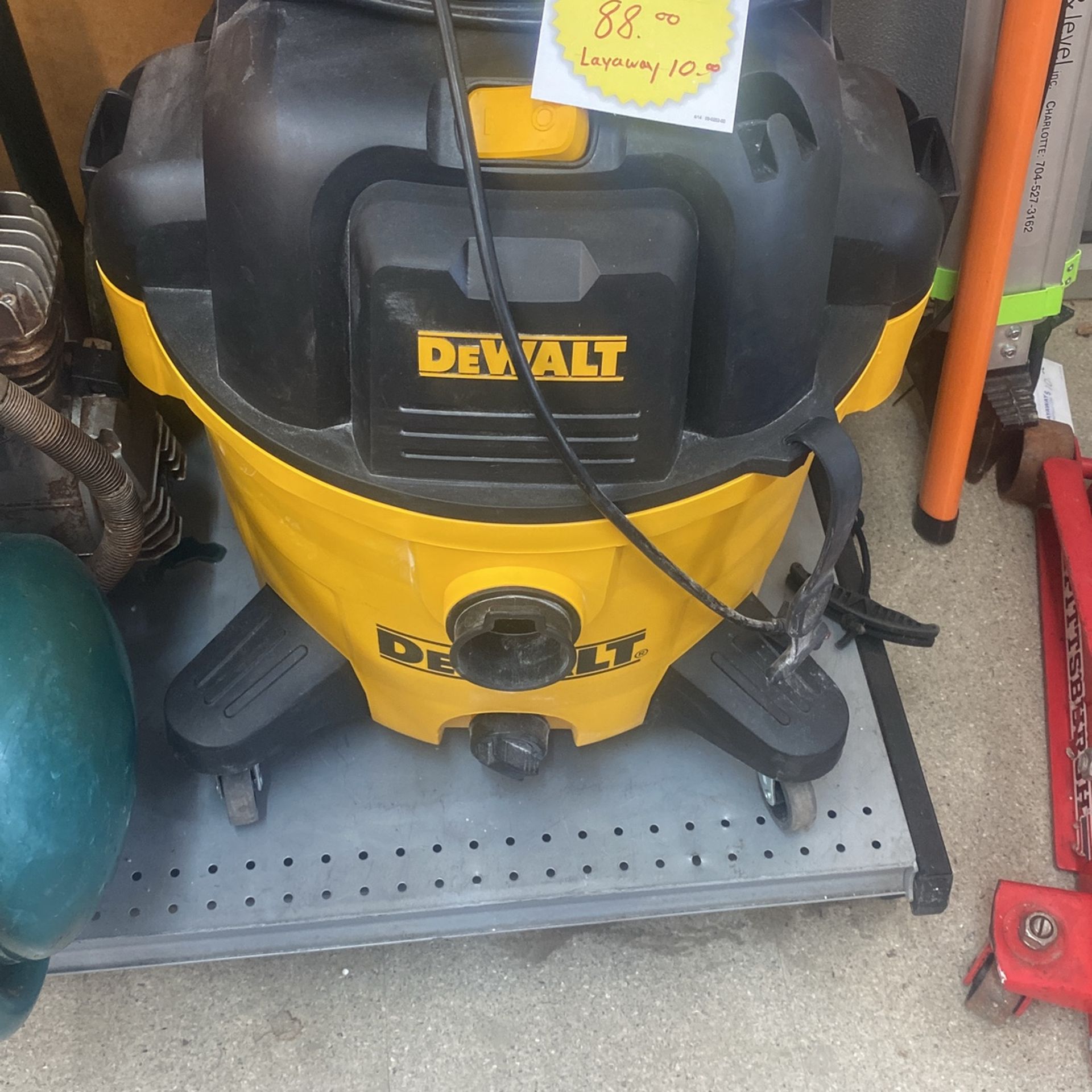 Dewalt Wet Vac $88 Layaway 10 Down