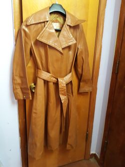 Coat leather women