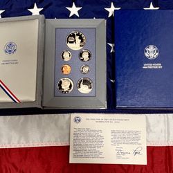 1986 Commemorative "Liberty" Prestige Set. (7 Coins).