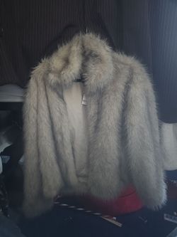 Cotton on faux fur jacket