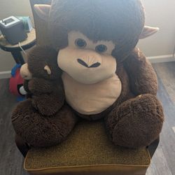 Large Stuffed Monkey And Baby