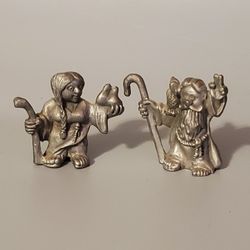 Vintage Hudson Pewter Collectible Noah's Ark With Animals 