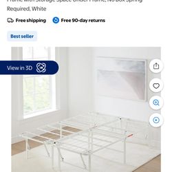 Queen Bedframe Or Two Twins