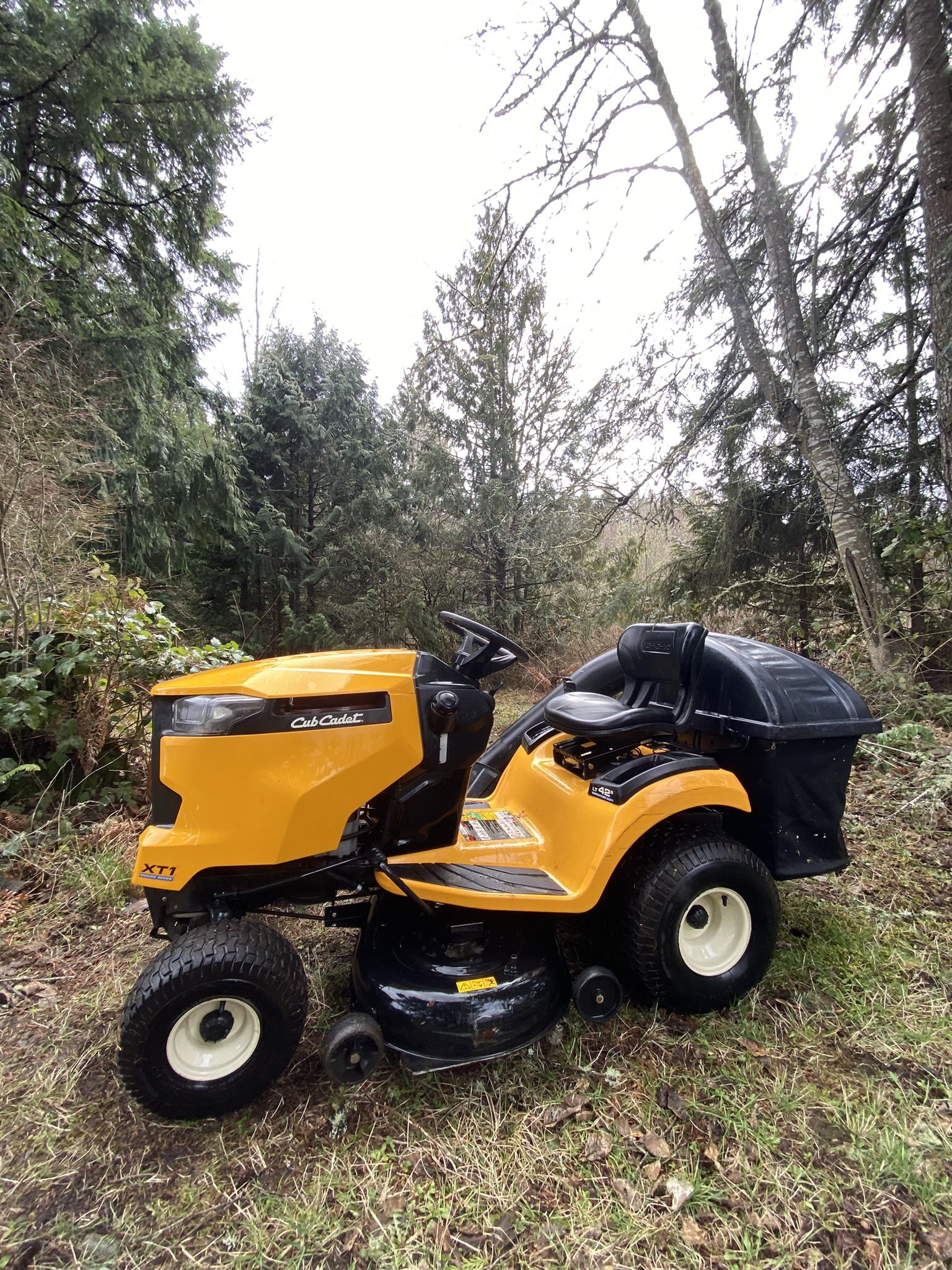FS: Cub-Cadet XT1 LT42 Mower Riding Lawnmower w/ Bagger System