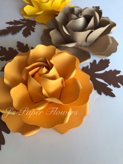 3 pc Paper Flowers for any event or home decor
