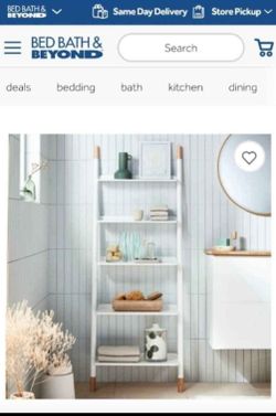 Studio 3B™ 5-Shelf Ladder in White/Natural Shelf Shelves