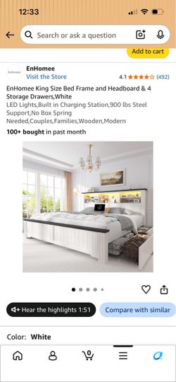 King bed frame