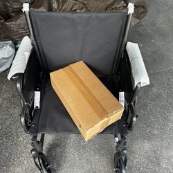 Medline 20” Wide Seat Wheelchair With Foot Rest