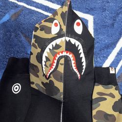 BAPE Camo Shark full zip hoodie 