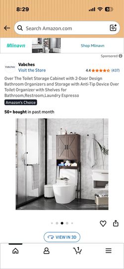 New bathroom cabinet