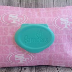 SF 49ers Pampers Wipes Cover 