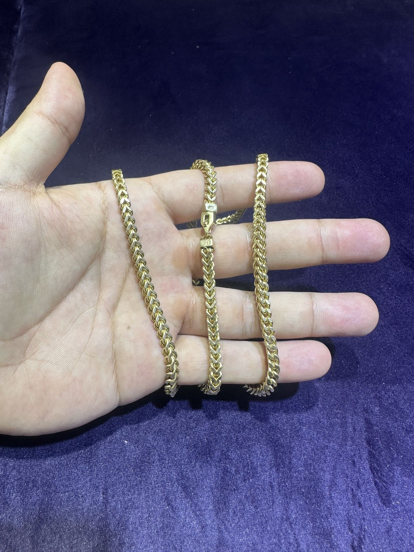 14kt Gold Franco Chain 