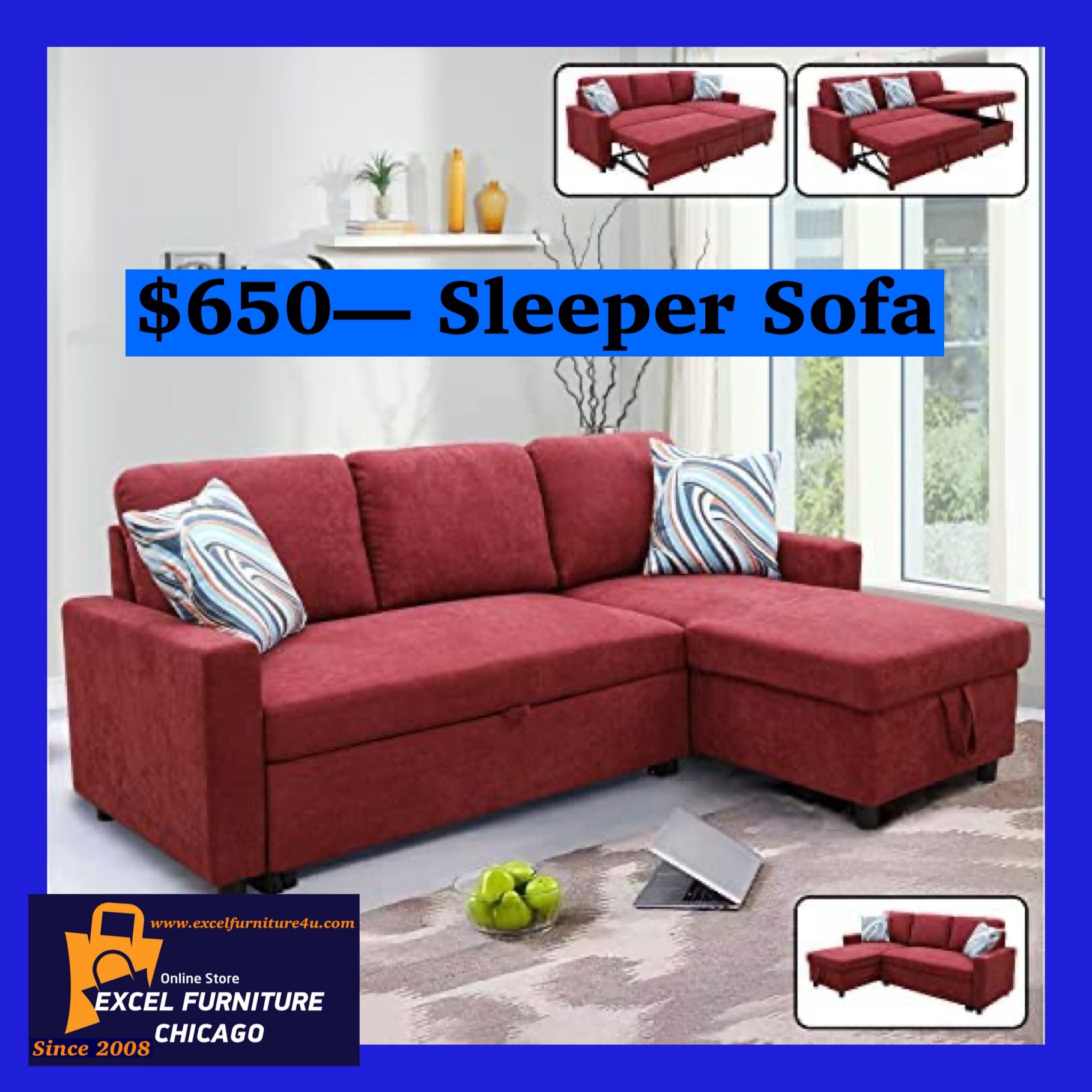 Brand New Sleeper Sofa Couch