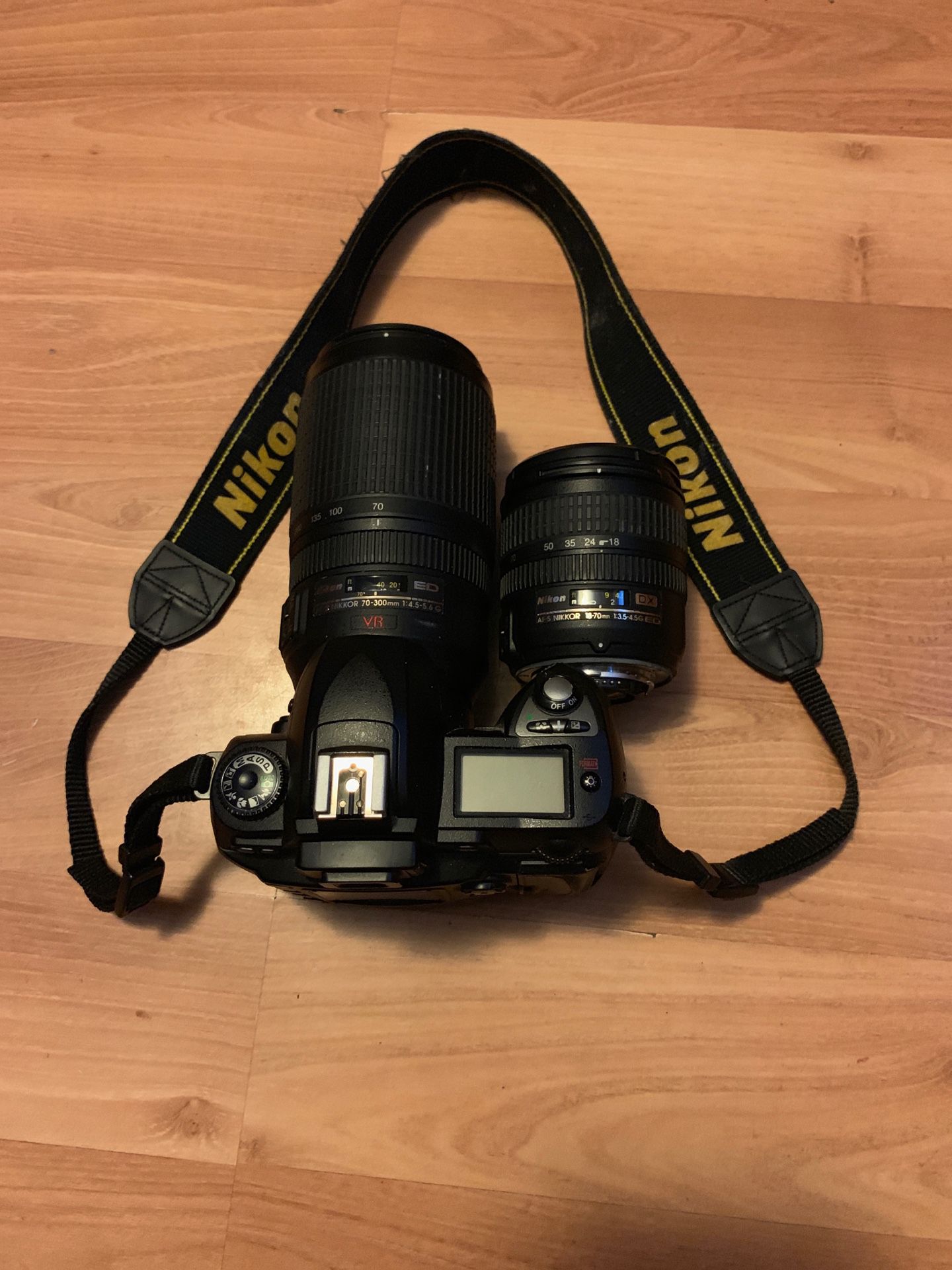 Nikon D70 with 2 lenses