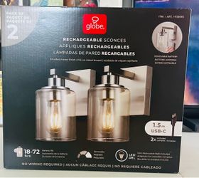 Light Wall Sconces Rechargeable New In Box