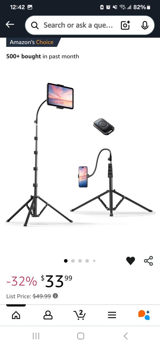 Tablet Tripod STAND IPHONE / PHONE