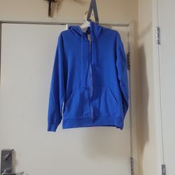 Blue Zip Up Hoodie