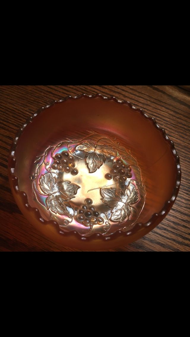 Old FENTON Carnival Glass Bowl