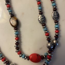 Chaps Beaded Necklace 